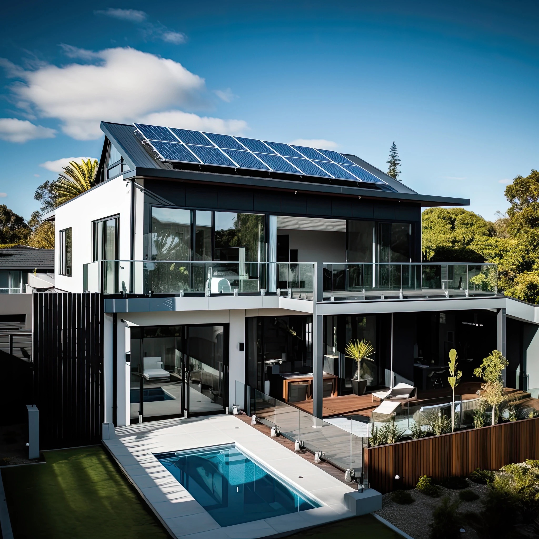 Solaranlage auf Hausdach